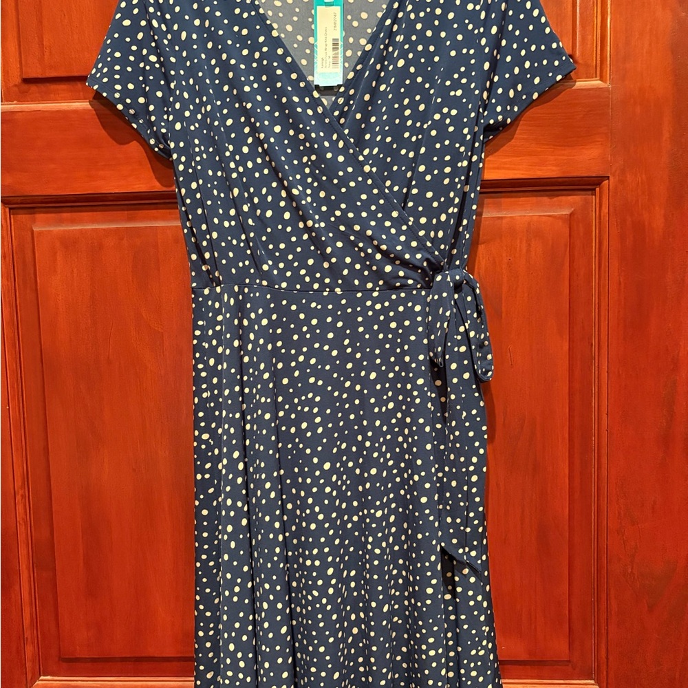 Kaileigh Blue Midi Sundress with Flutter Sleeves